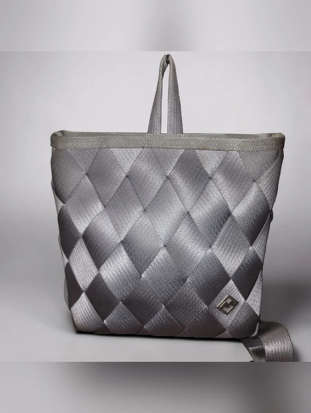 Maggie Bags Quilted Webbing Silver Women's Backpack – Sleek Daily Carry EUC - Picture 2 of 10